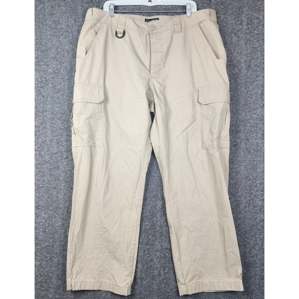 Midway USA Cargo Pants Mens 40x30 Tan Ripstop Tactical Outdoor Utility